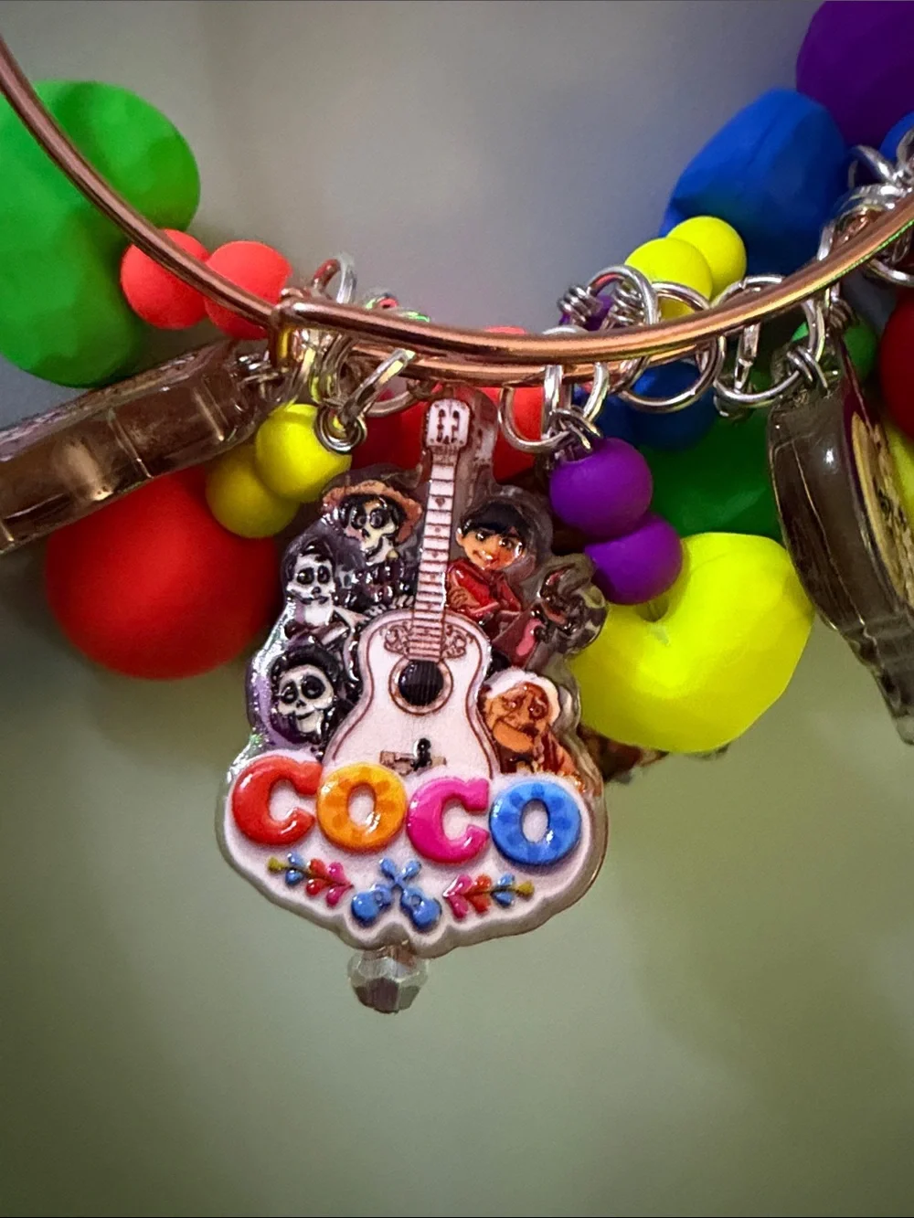 Colorful Coco Charms Bangle Bracelet - Multicolor Women’s Accessory